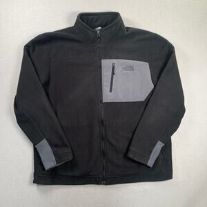 The North Face F14 Jacket Mens XXL Fleece Lined Black Gray Winter Gorpcore